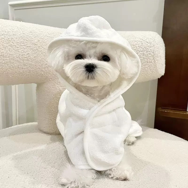 Dog Four-Season Bathing Towel, Thick and Highly Absorbent Bathrobe