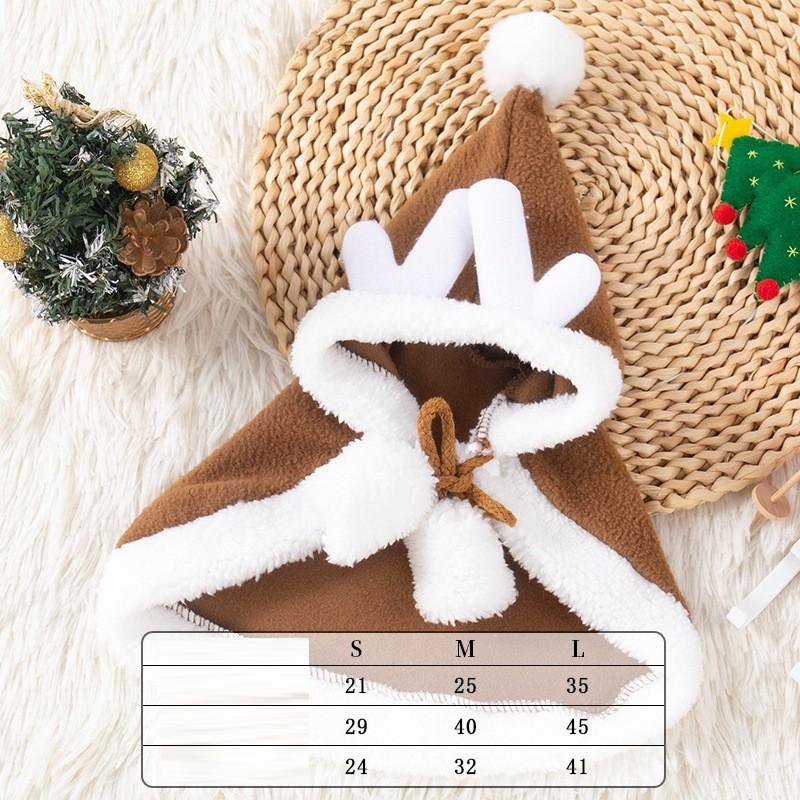 Pet Cat and Dog Hat Headwear Christmas Scarf Cape Christmas Pet Clothing