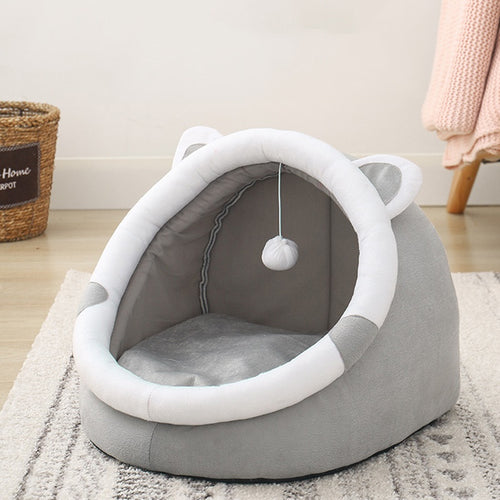 Cat House Universal Four Seasons Enclosed Cat House Dog Bed