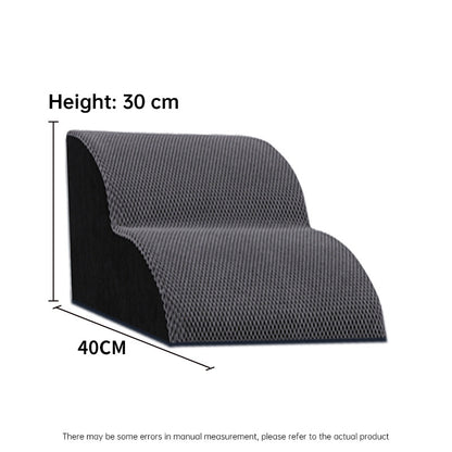2/3/4-Step Pet Stairs/Ramp: Washable Non-Slip Memory Foam, Removable, Multi-Scene for Dogs & Cats