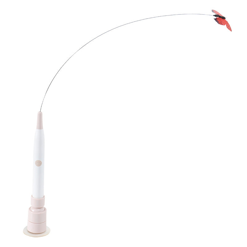 Cat electric toy with automatic cat teasing function can be attached and held in hand