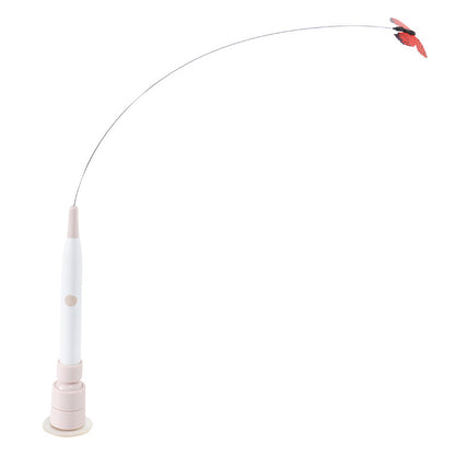 Cat electric toy with automatic cat teasing function can be attached and held in hand