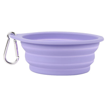 Silicone Foldable Bowl Portable Pet Bowl 600ml Cat Bowl Travel Pet Portable Dog Bowl