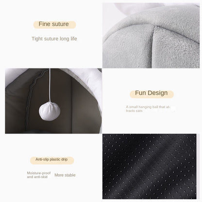 Cat House Universal Four Seasons Enclosed Cat House Dog Bed