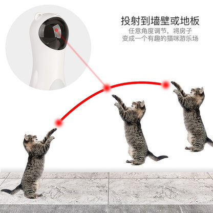 Cat Laser Toy Automatic Timing Laser Cat Toy Dual Power Supply LED Laser Wand Pet Laser Toy