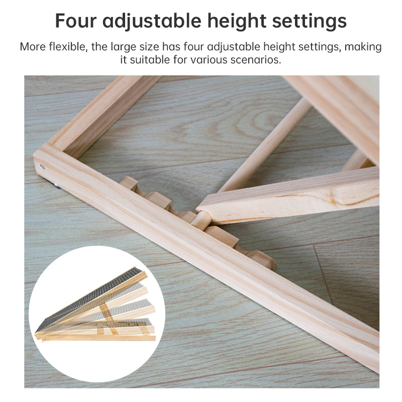 SafeStep Pet Ramp: Foldable, Height-Adjustable Ladder with Non-Slip Carpet for Easy Climbing to Cars and Furniture