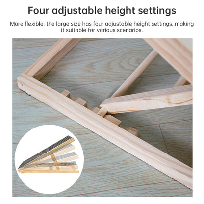 SafeStep Pet Ramp: Foldable, Height-Adjustable Ladder with Non-Slip Carpet for Easy Climbing to Cars and Furniture