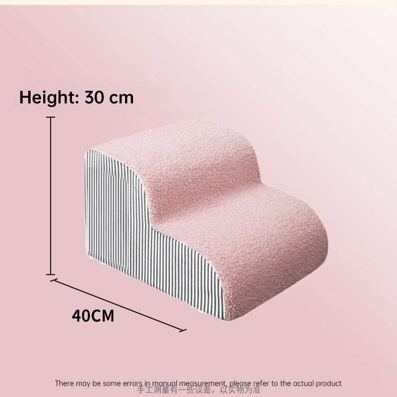 2/3/4-Step Pet Stairs/Ramp: Washable Non-Slip Memory Foam, Removable, Multi-Scene for Dogs & Cats