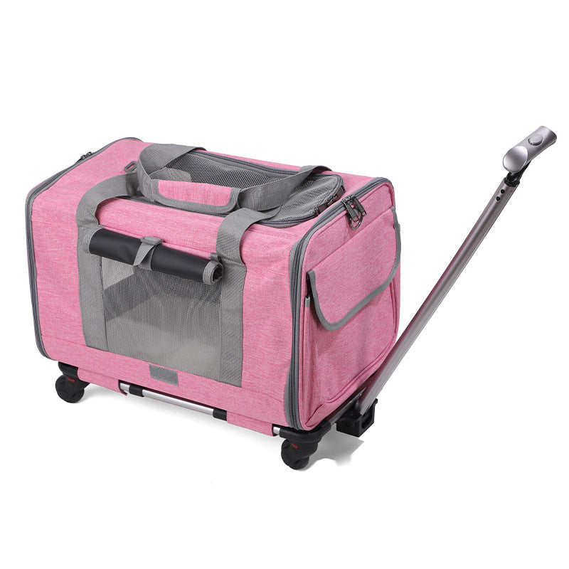 Travel Cat Bag Foldable Pet Breathable Portable Pet Stroller