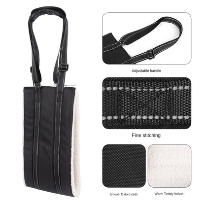 Adjustable dog leash with pet assistance strap