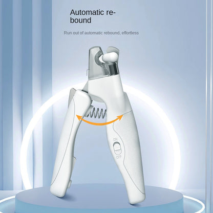 Pet nail clippers dog nail clippers with LED lights for charging and blood line monitoring Pet nail clippers