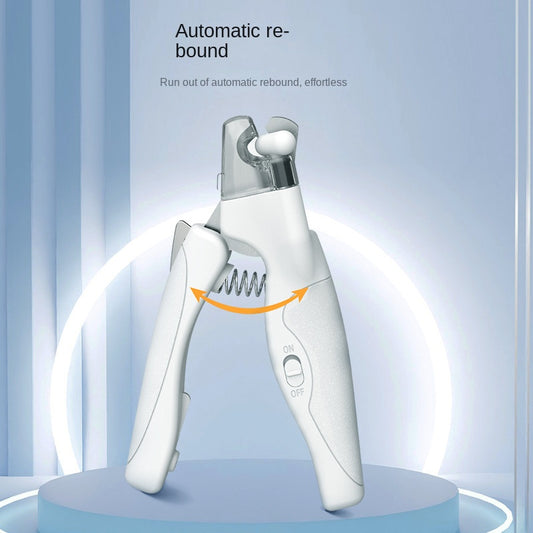 Pet nail clippers dog nail clippers with LED lights for charging and blood line monitoring Pet nail clippers