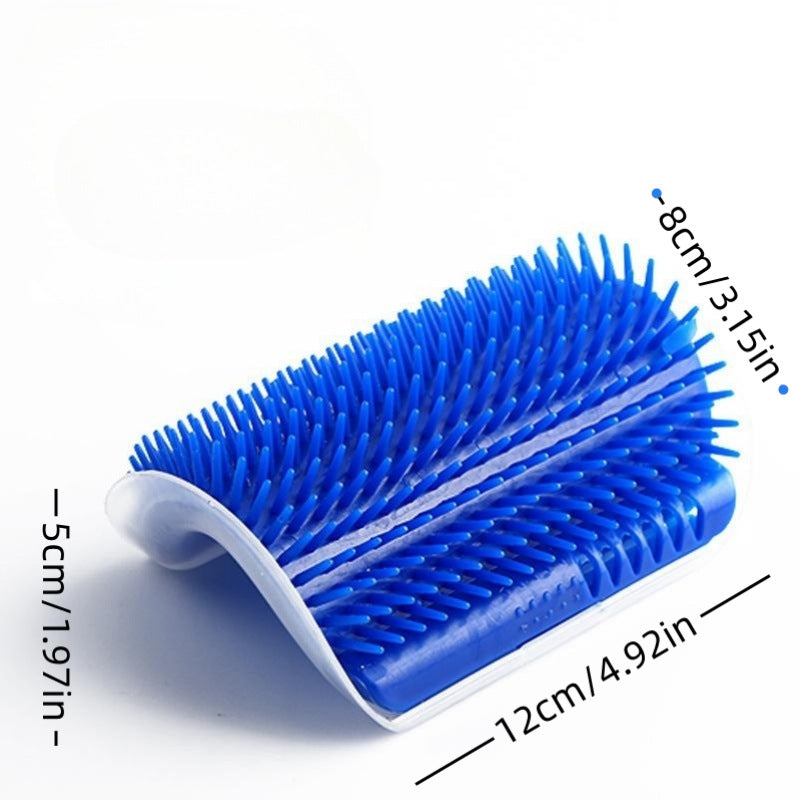New four-color corner brush, comes with catnip powder, cat massage comb