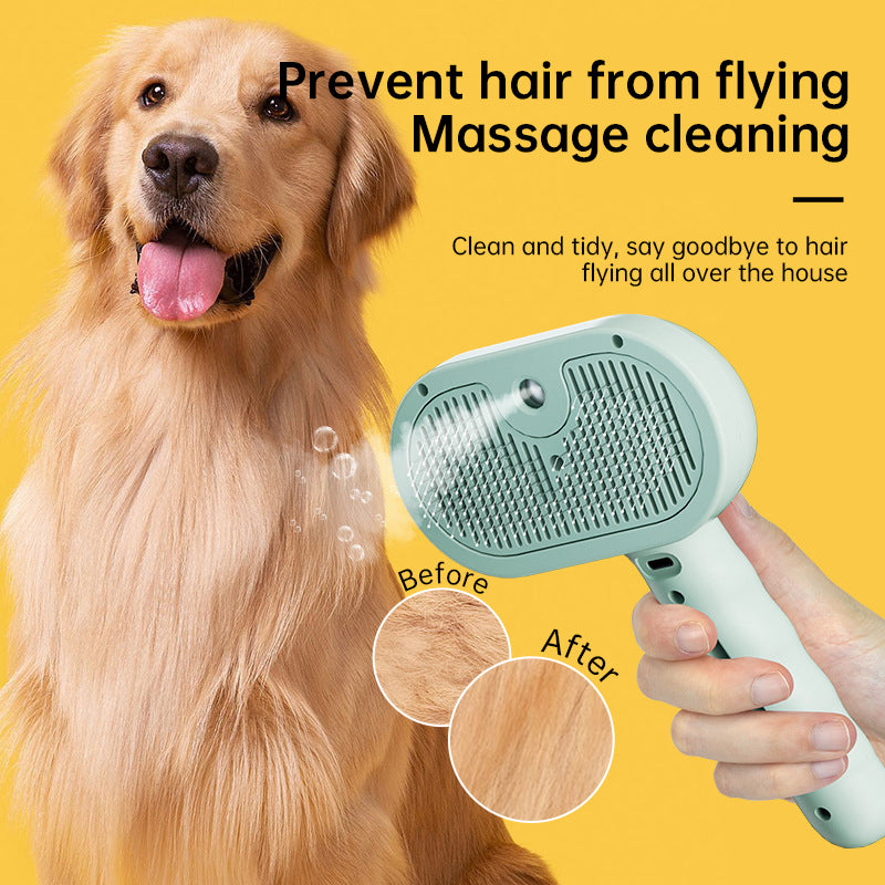 Upgraded Pet Electric Comb, Steam Hair Removal Cleaning Set